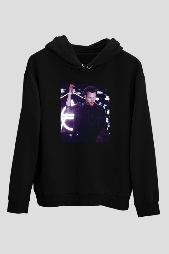 Don Diablo Siyah Unisex Kapüşonlu Sweatshirt