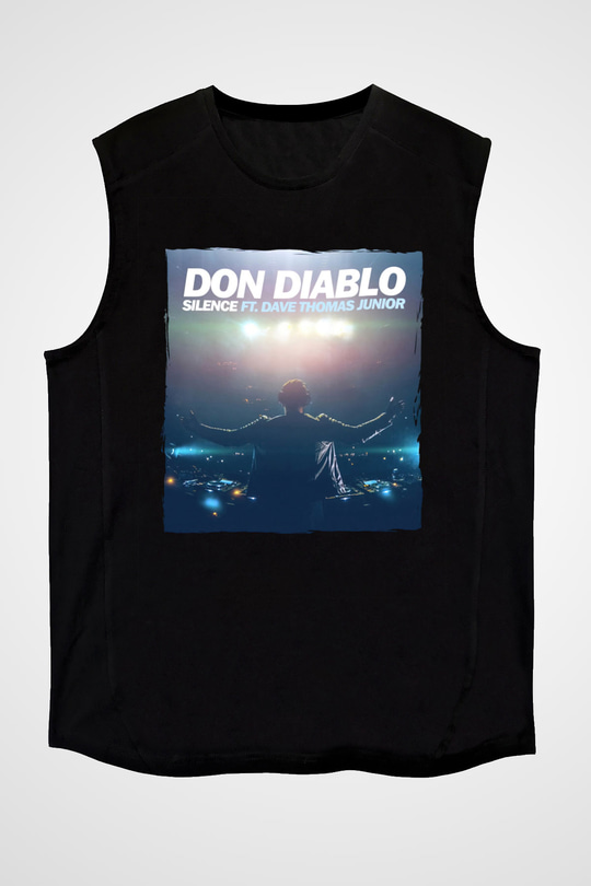 Don Diablo Siyah Unisex Kolsuz Tişört