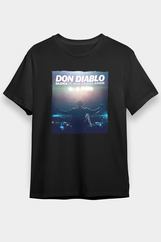 Don Diablo Siyah Unisex Tişört T-Shirt - TişörtFabrikası