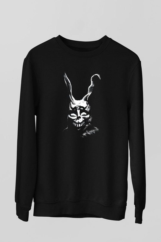 Donnie Darko Baskılı Unisex Siyah Sweatshirt