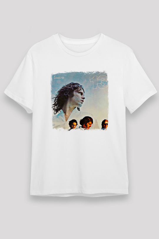 Doors Baskılı Unisex Beyaz Tişört