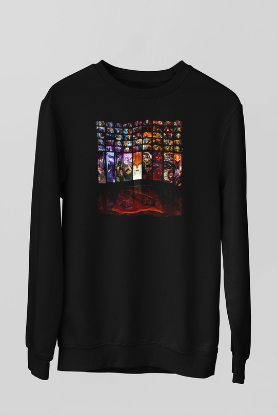 Dota 2 Siyah Unisex Sweatshirt