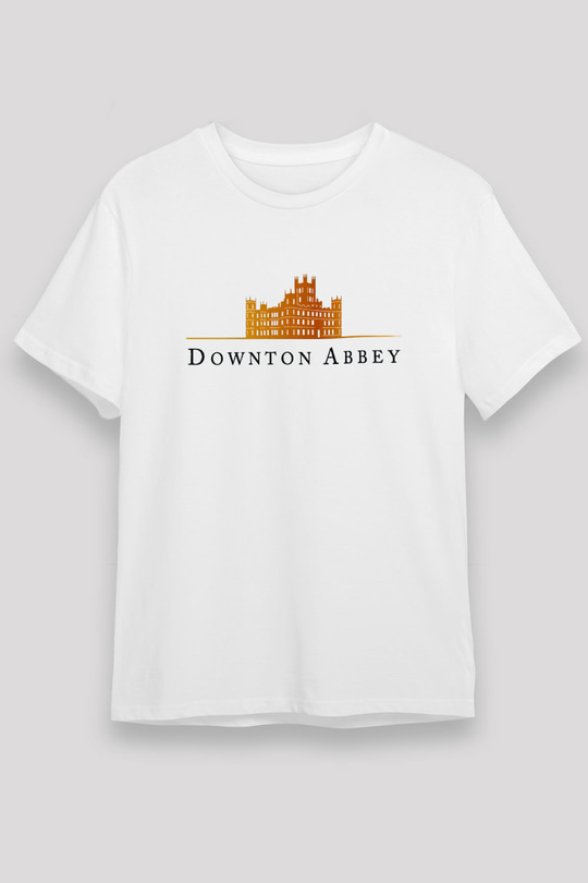 Downtown Abbey Beyaz Unisex Tişört T-Shirt