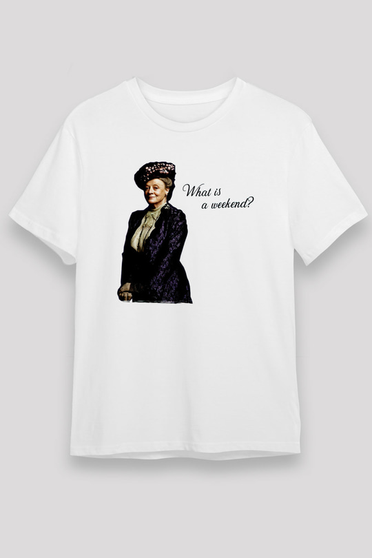Downtown Abbey Beyaz Unisex Tişört T-Shirt