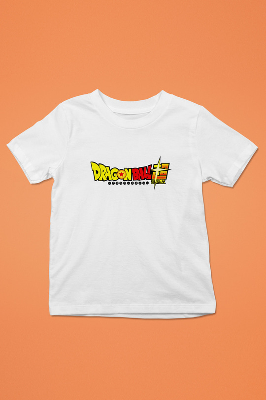Dragonball Baskılı Beyaz Unisex Çocuk Tişört