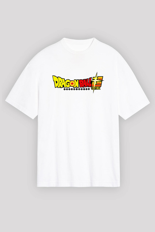 Dragonball Beyaz Unisex Oversize Tişört T-Shirt