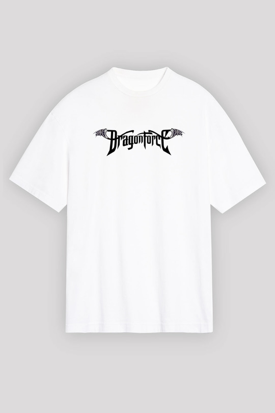 DragonForce Beyaz Unisex Oversize Tişört T-Shirt