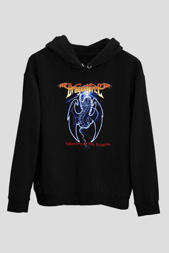 DragonForce Siyah Unisex Hoodie