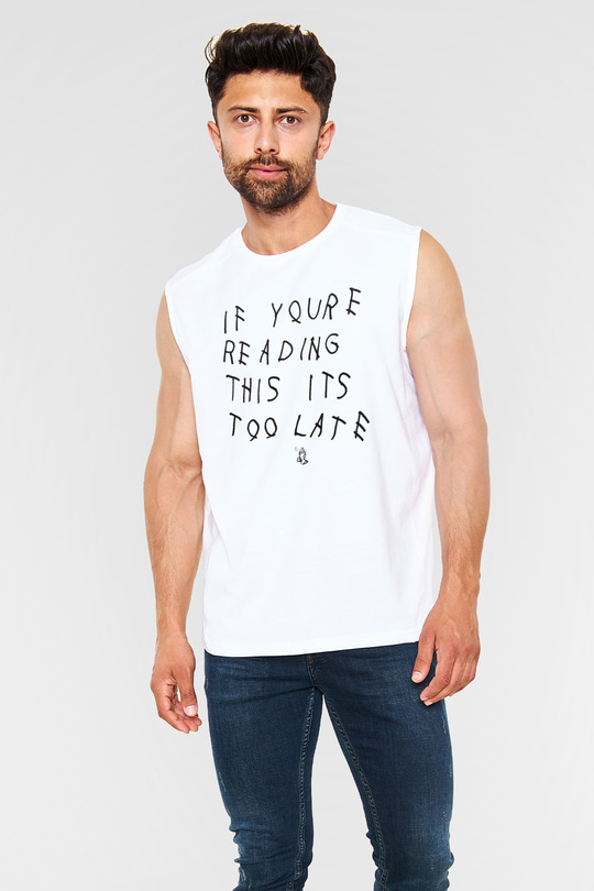 Drake Beyaz Unisex Kolsuz Tişört