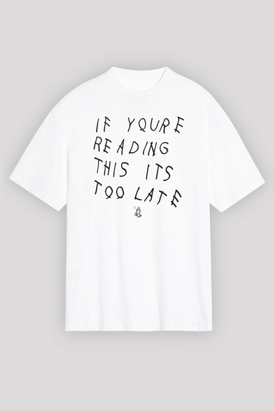 Drake Beyaz Unisex Oversize Tişört T-Shirt