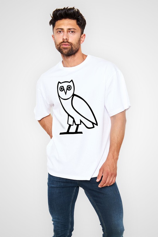 Drake Beyaz Unisex Oversize Tişört T-Shirt