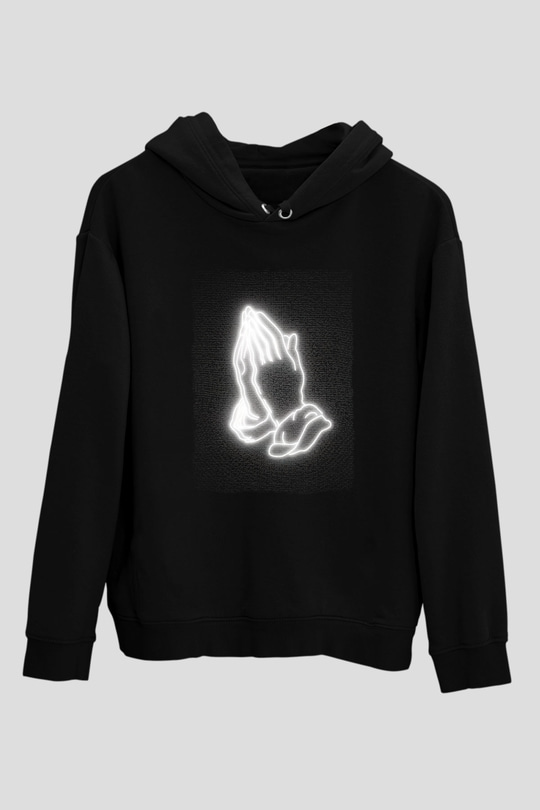 Drake Siyah Unisex Kapüşonlu Sweatshirt