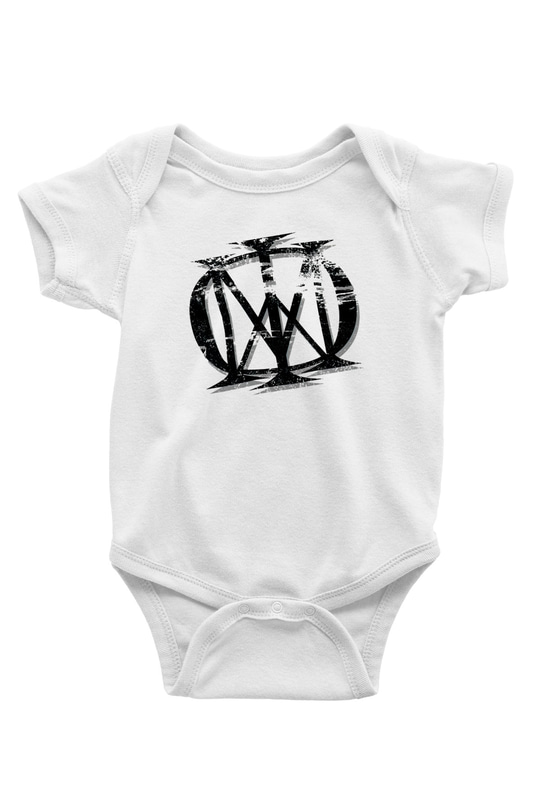 Dream Theater Baskılı Beyaz Unisex Bebek Body - Zıbın