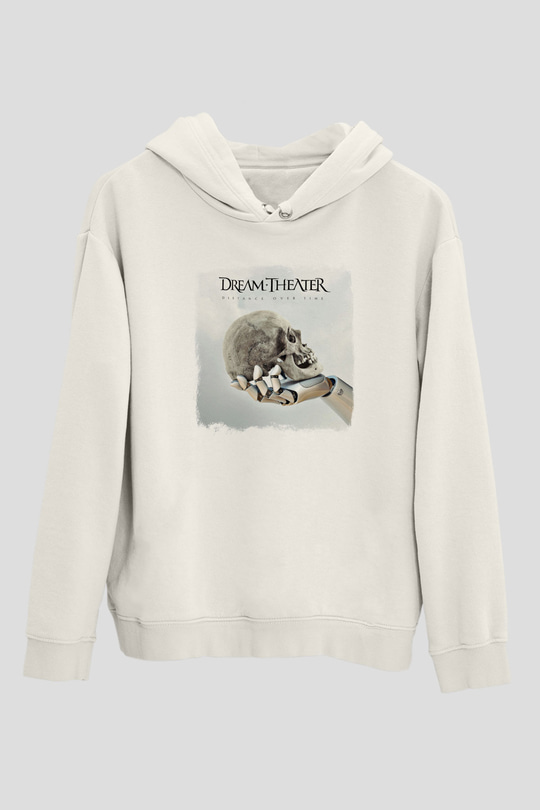 Dream Theater Baskılı Unisex Beyaz Hoodie