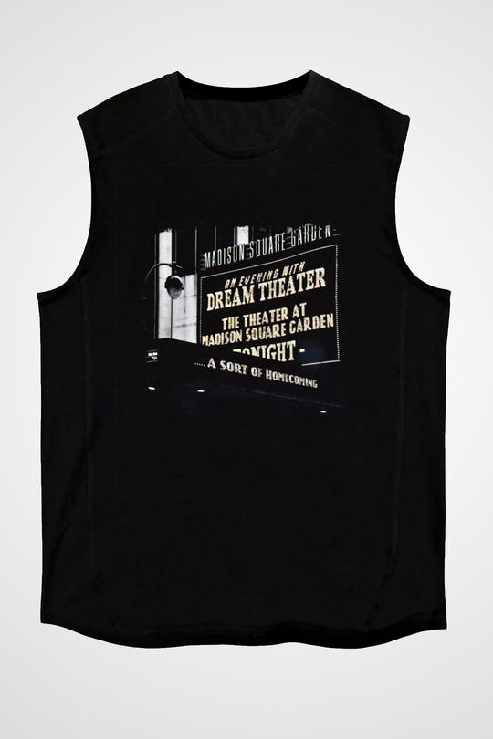Dream Theater Baskılı Unisex Siyah Kolsuz Tişört