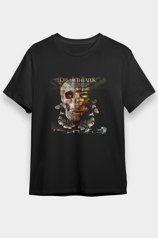 Dream Theater Baskılı Unisex Siyah Tişört