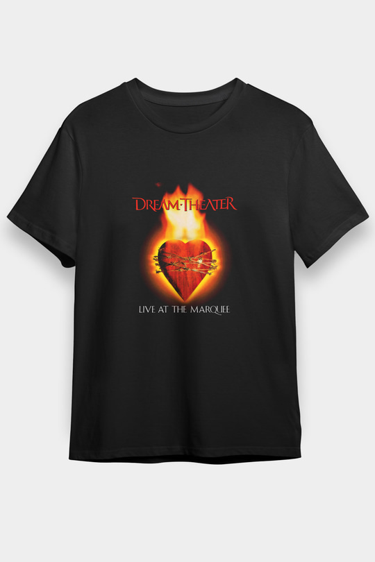Dream Theater Baskılı Unisex Siyah Tişört