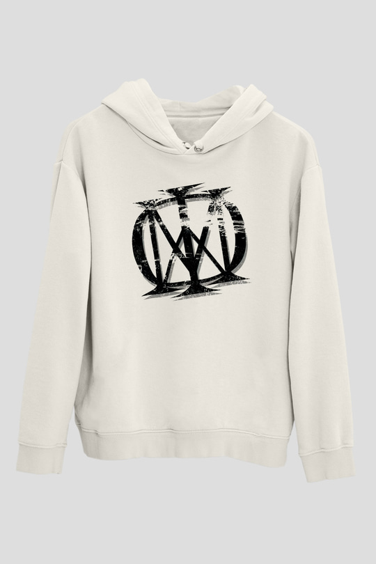 Dream Theater Beyaz Unisex Kapşonlu Sweatshirt
