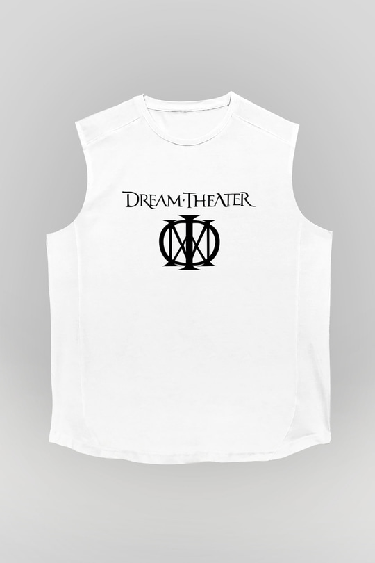 Dream Theater Beyaz Unisex Kolsuz Tişört
