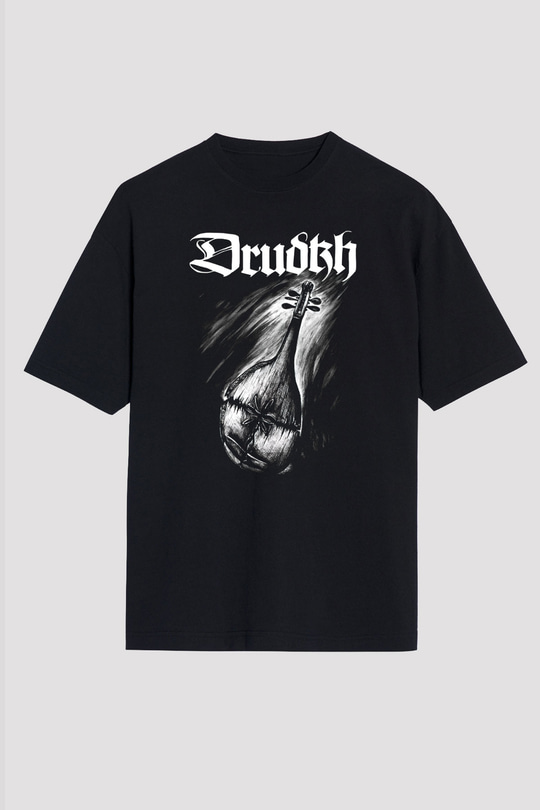 Drudkh Siyah Unisex Oversize Tişört T-Shirt