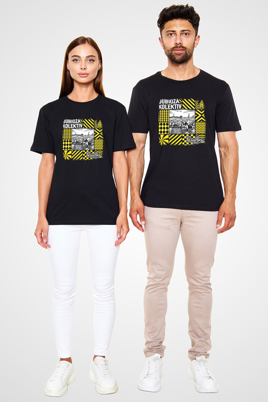 Dubioza Kolektiv Baskılı Unisex Siyah Tişört
