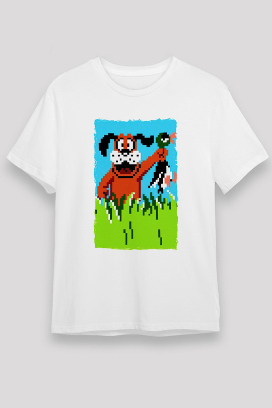 Duck Hunt Beyaz Unisex Tişört T-Shirt