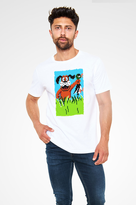Duck Hunt Beyaz Unisex Tişört T-Shirt
