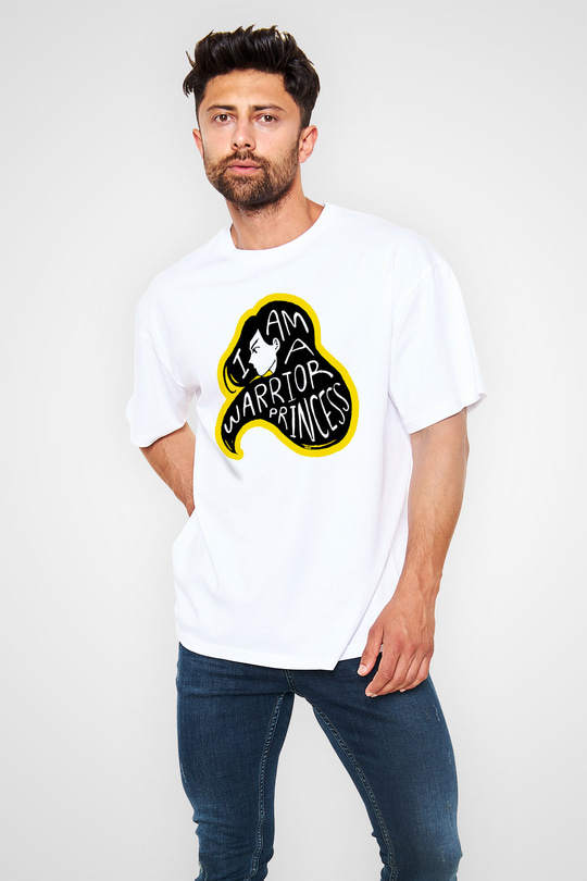 Dünya Kadınlar Günü Beyaz Unisex Oversize Tişört T-Shirt