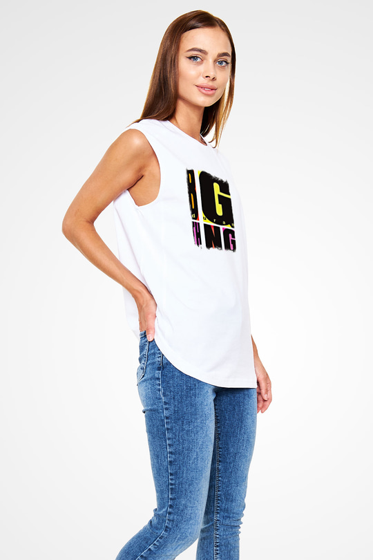 Duran Duran Baskılı Unisex Beyaz Kolsuz Tişört