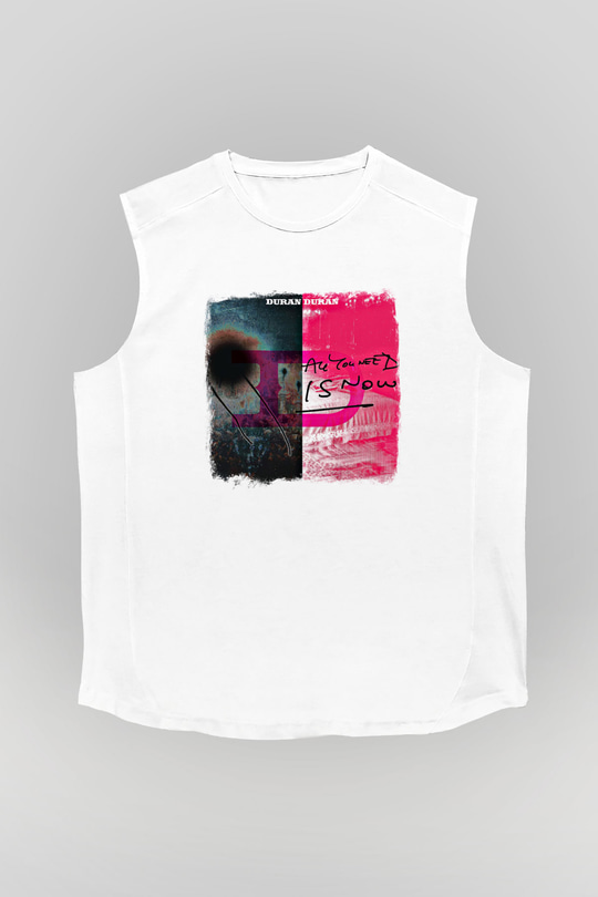 Duran Duran Baskılı Unisex Beyaz Kolsuz Tişört