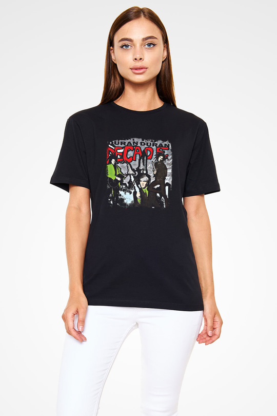 Duran Duran Baskılı Unisex Siyah Tişört