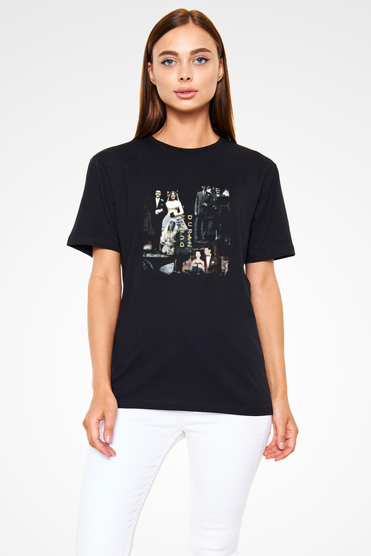 Duran Duran Baskılı Unisex Siyah Tişört