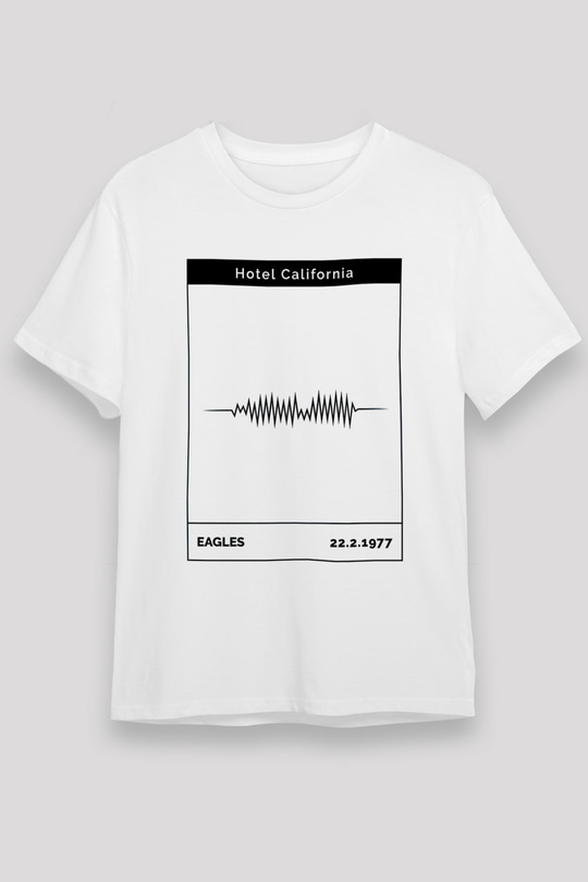 Eagles Baskılı Unisex Beyaz Tişört - Tshirt