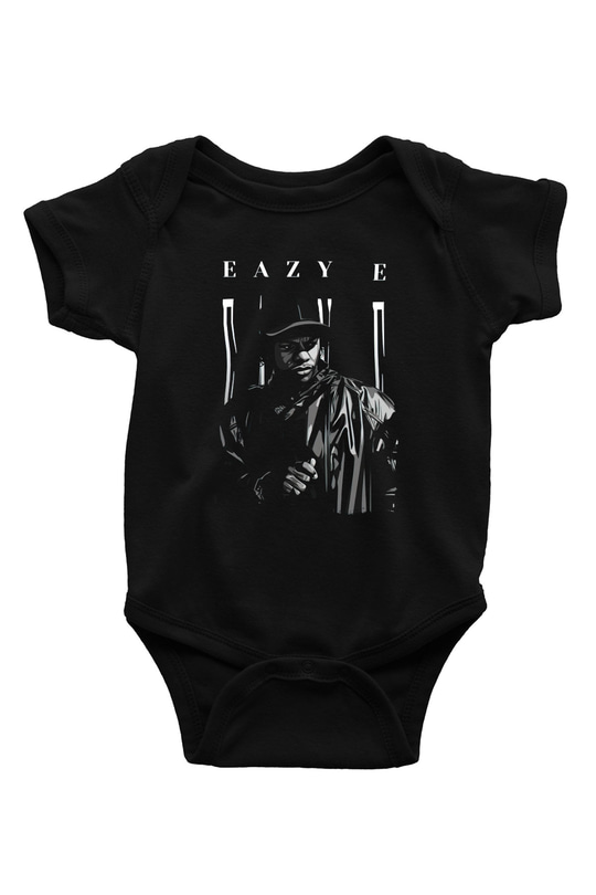 Eazy-E Siyah Bebek Body - Zıbın