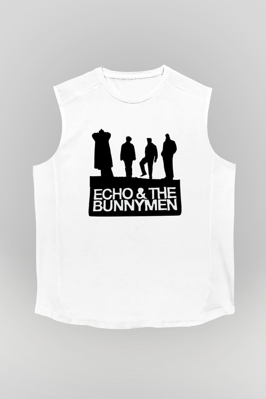 Echo and the Bunnymen Beyaz Unisex Kolsuz Tişört