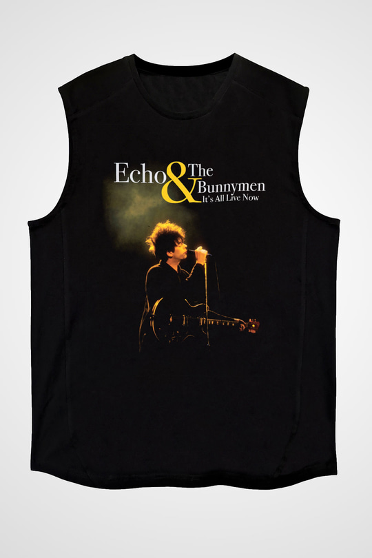 Echo and the Bunnymen Siyah Unisex Kolsuz Tişört