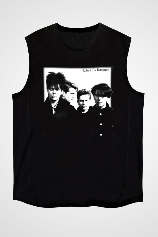 Echo and the Bunnymen Siyah Unisex Kolsuz Tişört