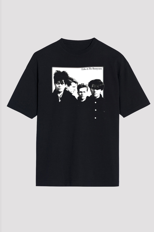 Echo and the Bunnymen Siyah Unisex Oversize Tişört T-Shirt