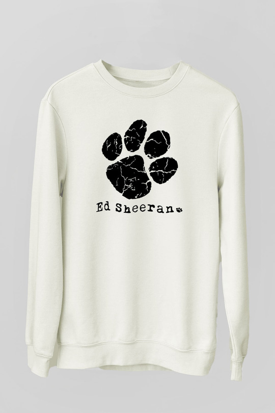 Ed Sheeran Beyaz Unisex Sweatshirt