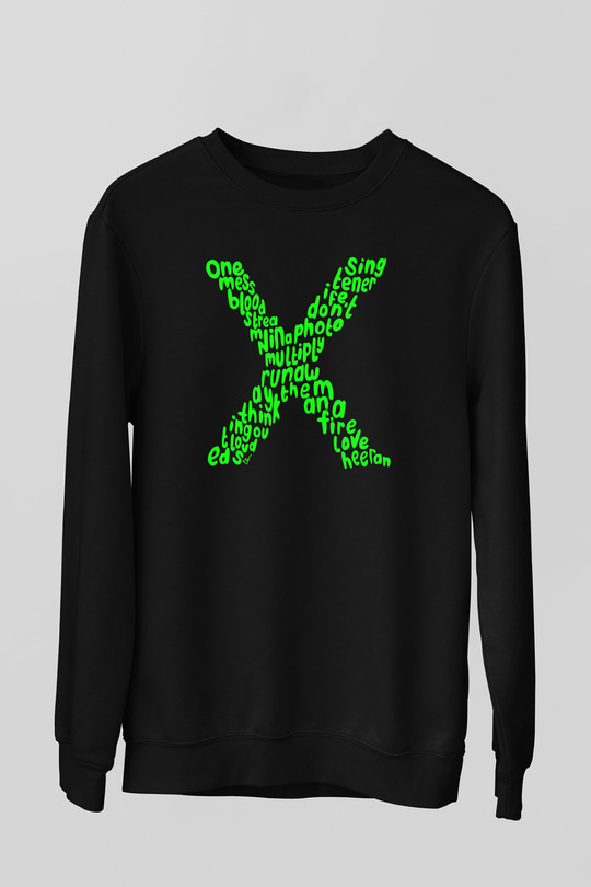 Ed Sheeran Siyah Unisex Sweatshirt