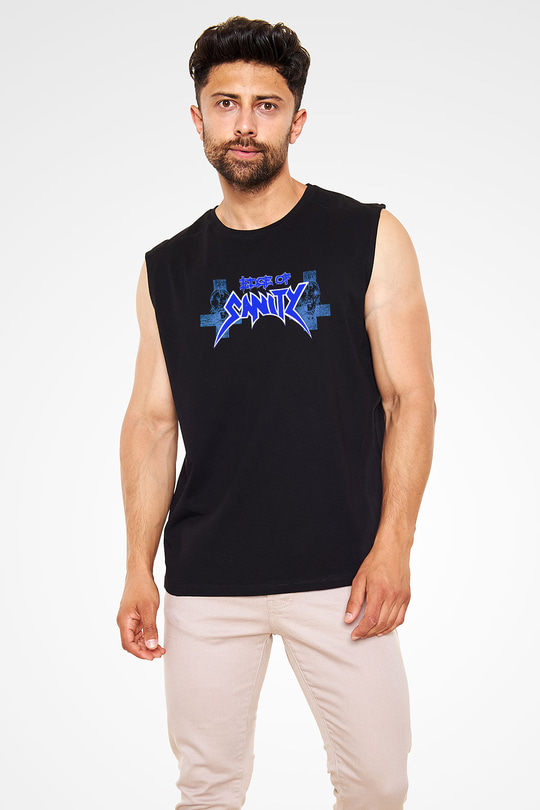 Edge of Sanity Siyah Unisex Kolsuz Tişört