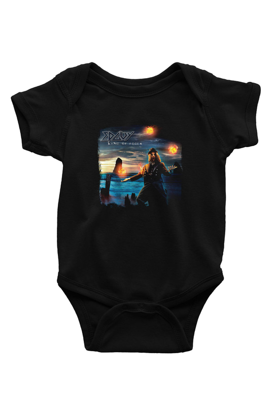 Edguy Baskılı Unisex Siyah Bebek Body - Zıbın