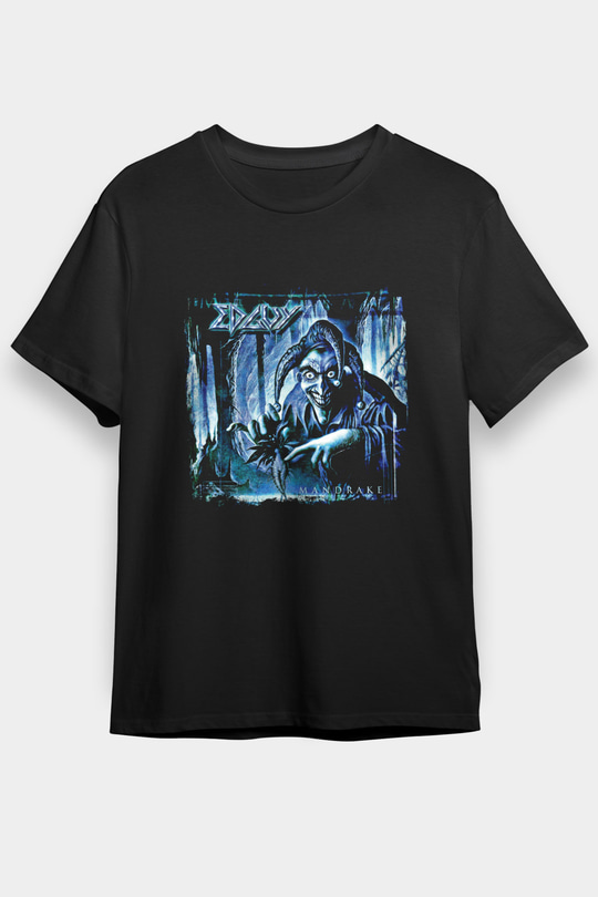 Edguy Baskılı Unisex Siyah Tişört