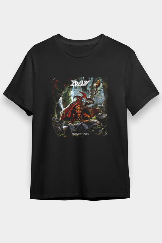 Edguy Baskılı Unisex Siyah Tişört