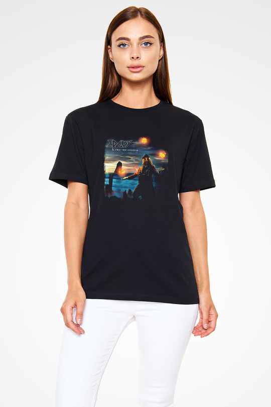 Edguy Baskılı Unisex Siyah Tişört
