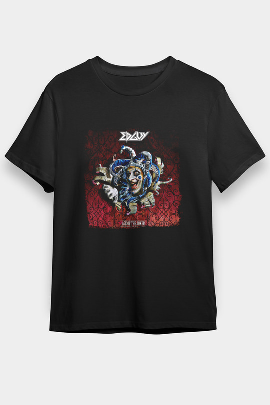 Edguy Baskılı Unisex Siyah Tişört