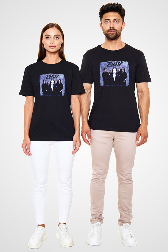 Edguy Baskılı Unisex Siyah Tişört