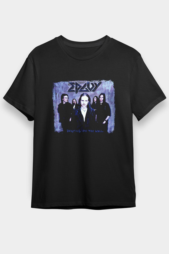 Edguy Baskılı Unisex Siyah Tişört