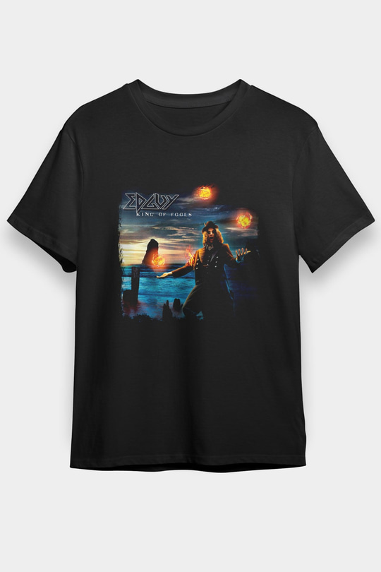 Edguy Baskılı Unisex Siyah Tişört