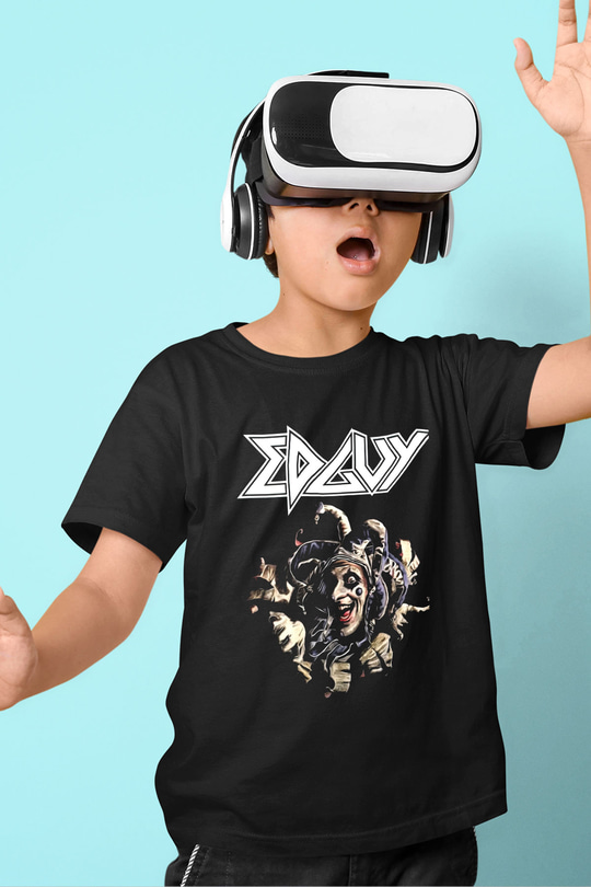 Edguy Siyah Unisex Çocuk Tişört